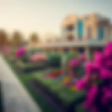 The Exquisite Landscaping of Escala House Beautifully landscaped garden surrounding Escala House