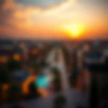 Stunning Views of Luxury Homes at Sunset Stunning views of luxury homes at sunset