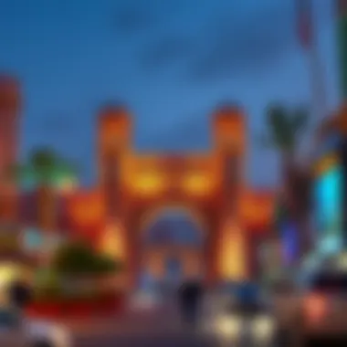 Surroundings of Liwan Gate in Dubai's Urban Landscape The vibrant surroundings of Liwan Gate reflecting Dubai's urban landscape