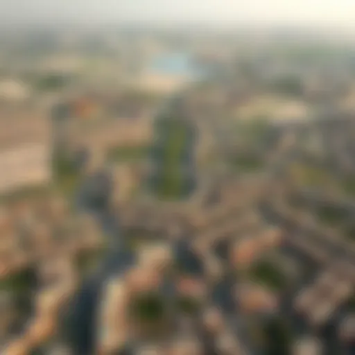 Aerial view of Damac Hills 2 showcasing its sprawling landscape and residential layout