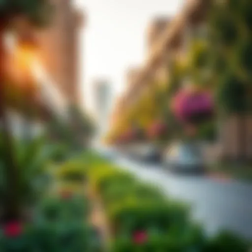 Lush greenery and parks in Majan