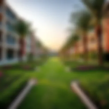 Inviting walking paths amidst lush landscaping in Circle Care City