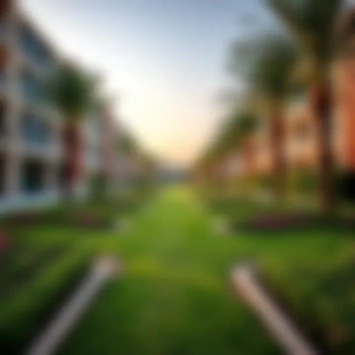 Inviting walking paths amidst lush landscaping in Circle Care City