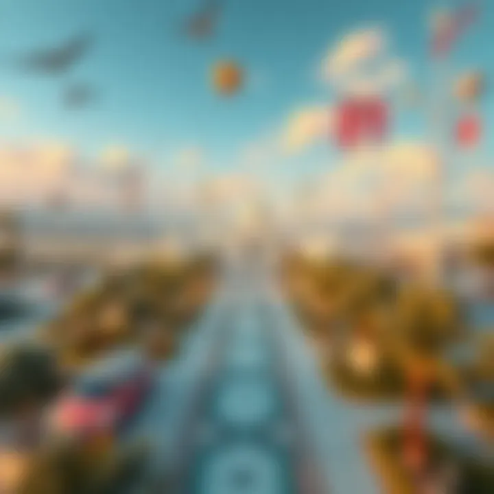 A panoramic view of the landscapes surrounding the White Palace.