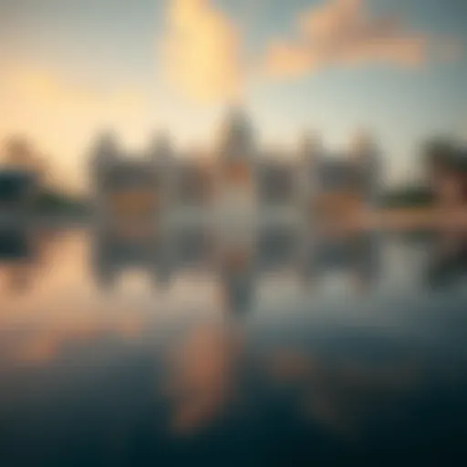 Reflections of Elegance: The White Palace A stunning view of the White Palace reflecting in the water.