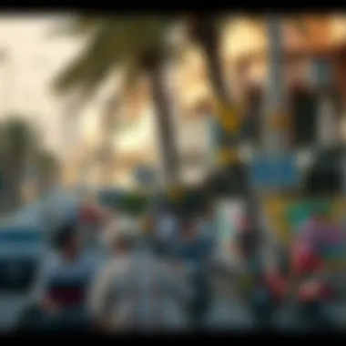 The vibrant community surrounding the White Palace.