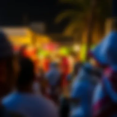 Community gathering in Umm Ramool highlighting local culture