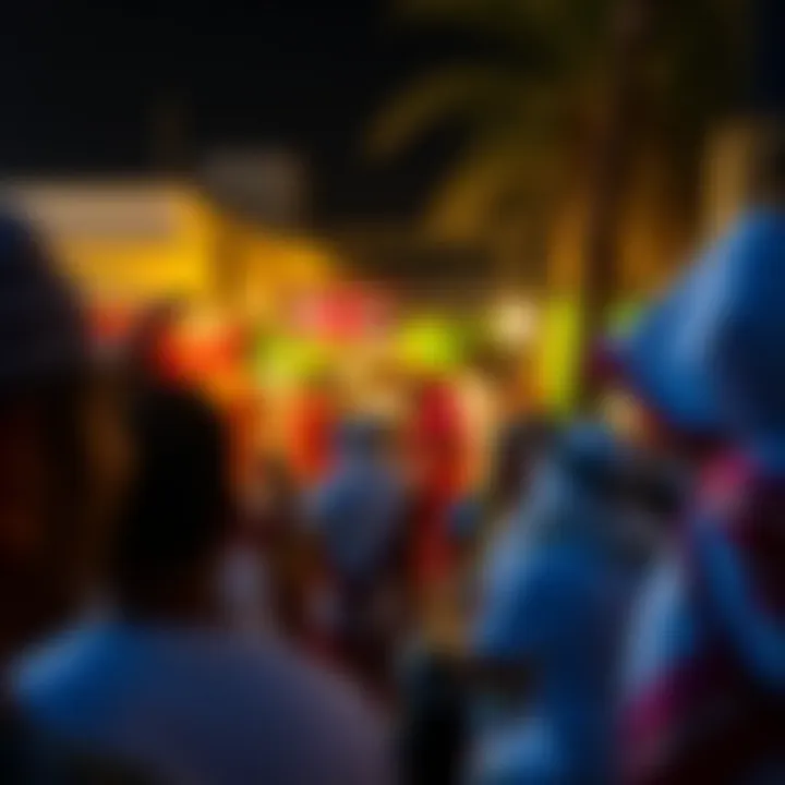 Community gathering in Umm Ramool highlighting local culture