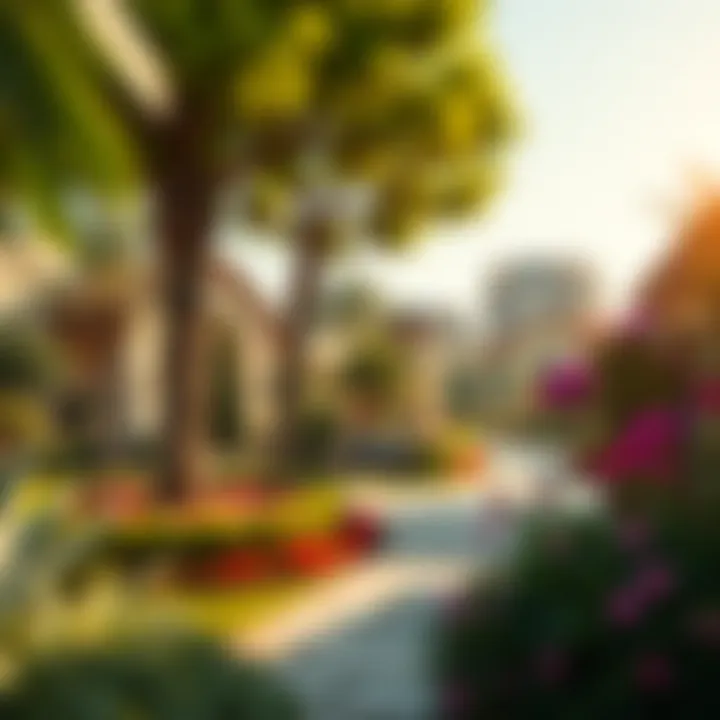 Beautifully Landscaped Gardens at Wasl Samari Lush landscaping and garden areas within Wasl Samari Residence