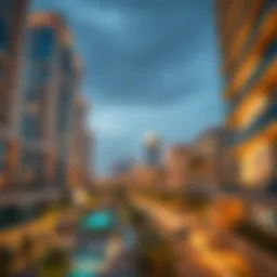 Stunning architectural view of Wasl - Samari Residences showcasing unique design elements