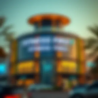 Exterior architecture of Fitness First Festival City