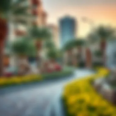 Unique landscaping features of Friends Avenue with artistic elements