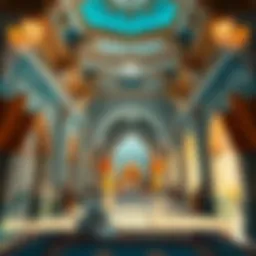 Interior view capturing the serene ambiance of Gurudwara Al Aweer