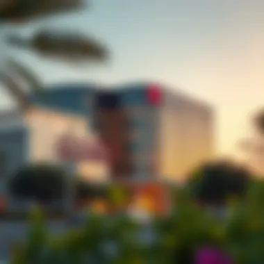 Modern Architecture of Hospital Silicon Oasis Exterior view of Hospital Silicon Oasis showcasing modern architecture