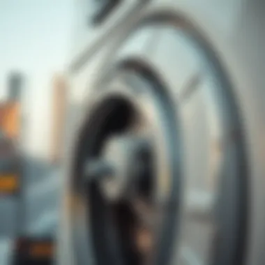 Close-up of a washer motor showing signs of wear