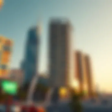 An innovative sustainable building design reflecting eco-friendly practices