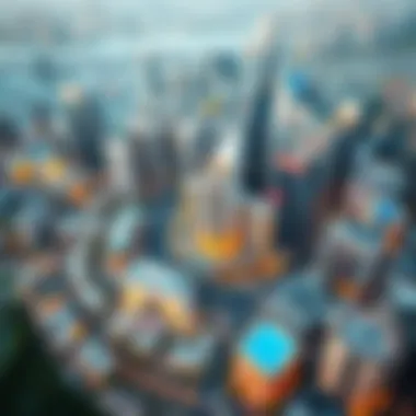 Aerial View of Internet City Aerial view of Internet City showcasing modern architecture