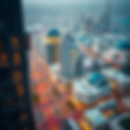 Aerial view of Dubai International Academic City showcasing its modern architecture