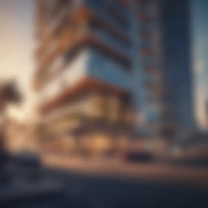 The vibrant lifestyle and amenities surrounding JBR Tower.