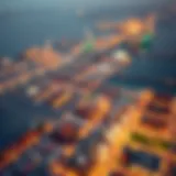 Aerial view of Jebel Ali Port showcasing its vastness and structure