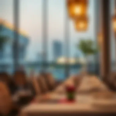 An elegant dining table setting at Maison Mathis