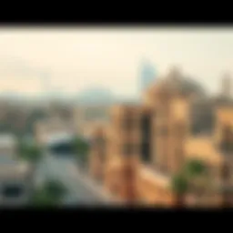 Stunning view of Manazel Nad Al Sheba's architecture