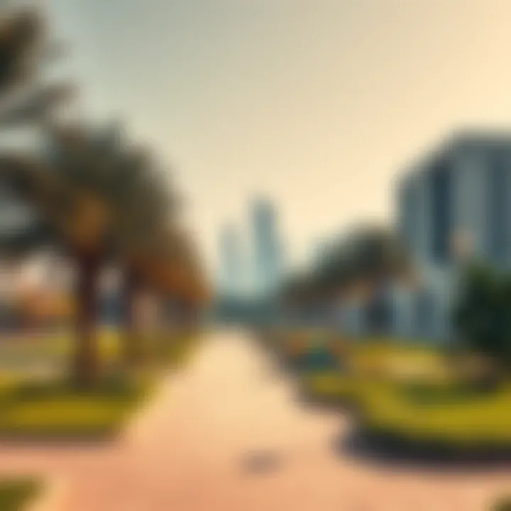 Beautiful parks and recreational spaces in Mazaya 10B