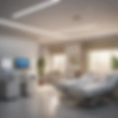 A state-of-the-art medical facility interior highlighting advanced technology