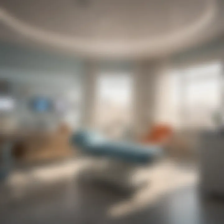 Interior of a patient care room emphasizing comfort and technology