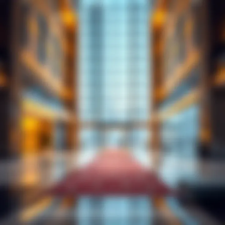 Meera Tower: Lobby and Entrance Luxurious lobby area of Meera Tower