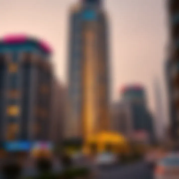 Meera Tower: Architectural Elegance Stunning architectural facade of Meera Tower