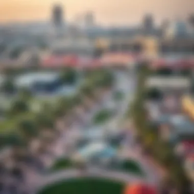 Community Life in Meydan Vibrant community life in Meydan with parks and recreational areas