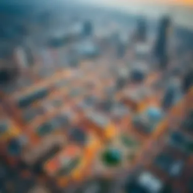 Aerial View of Urban Development Aerial view of Mohammed Bin Rashid Al Maktoum City showcasing its architectural layout