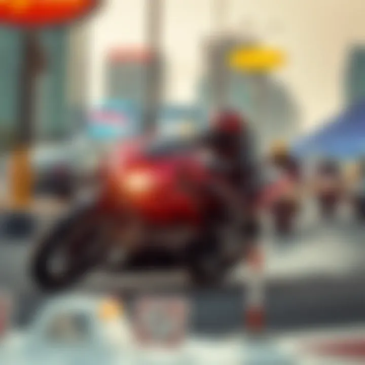 Adrenaline Rush at Motor City Thrilling motorsport activity in Motor City environment