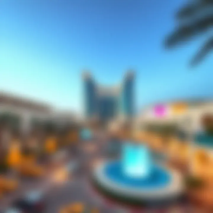 Architectural details showcasing the unique design of Mudon Al Salam