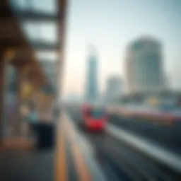 Metro station at Dubai Creek Harbour