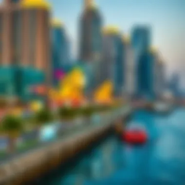 Scenic view of Dubai Creek Harbour