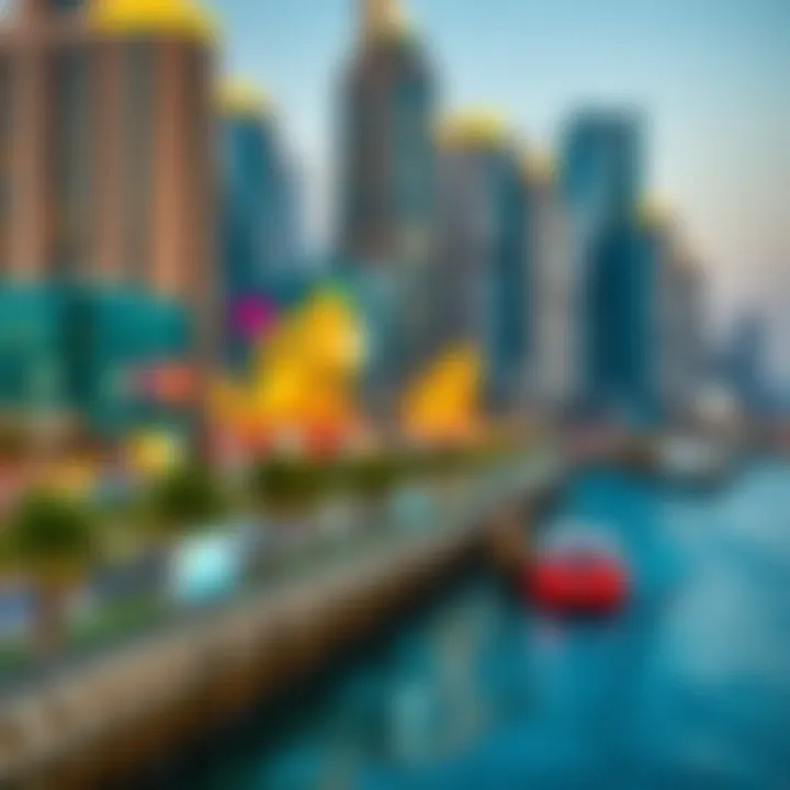 Scenic view of Dubai Creek Harbour