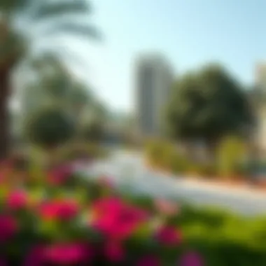 Community park facilitating relaxation and social interaction