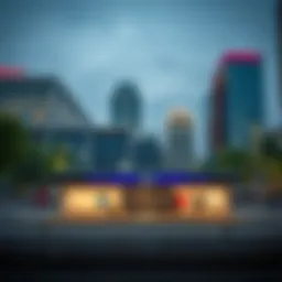 Metro station exterior showcasing modern architecture