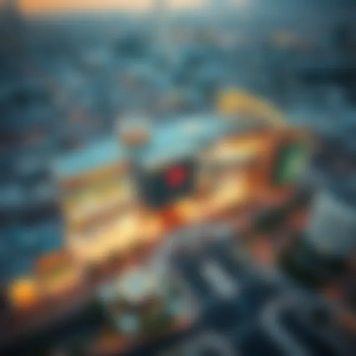 Oasis Mall Architectural Beauty Aerial view of Oasis Mall showcasing its modern architecture