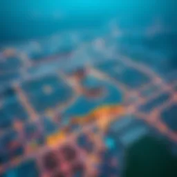 Aerial view of Dubai Investment Park showcasing its vast landscape and strategic location.