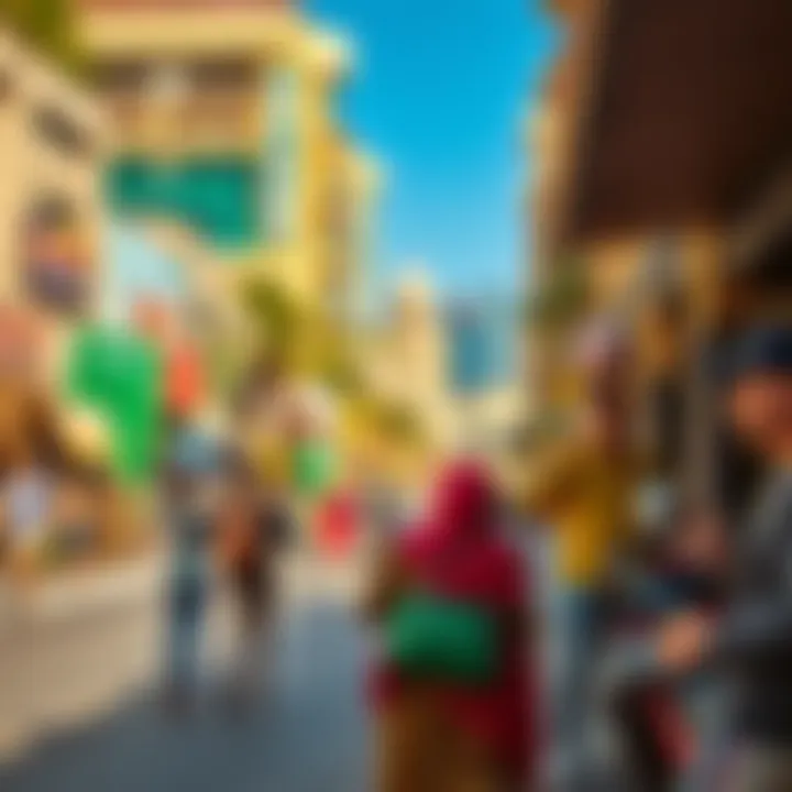 Community Lifestyle in Furjan Vibrant lifestyle scenes capturing community activities in Furjan