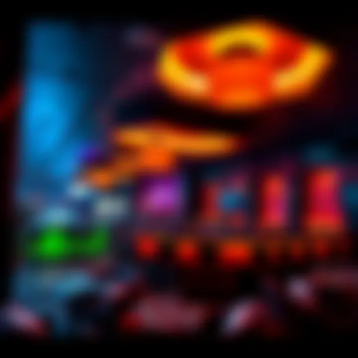 Stylish interior design of a nightclub