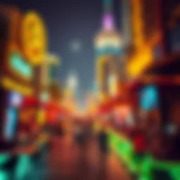 Vibrant nightlife atmosphere in Silicon Oasis