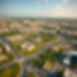Aerial view of Pak Jinnah International City showcasing its layout and greenery