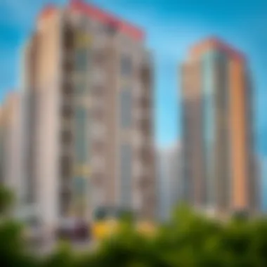 Modern residential buildings in Pak Jinnah International City