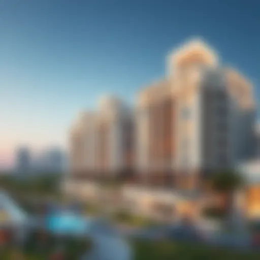 Stunning architectural view of Ras Al Khor Samari Residence