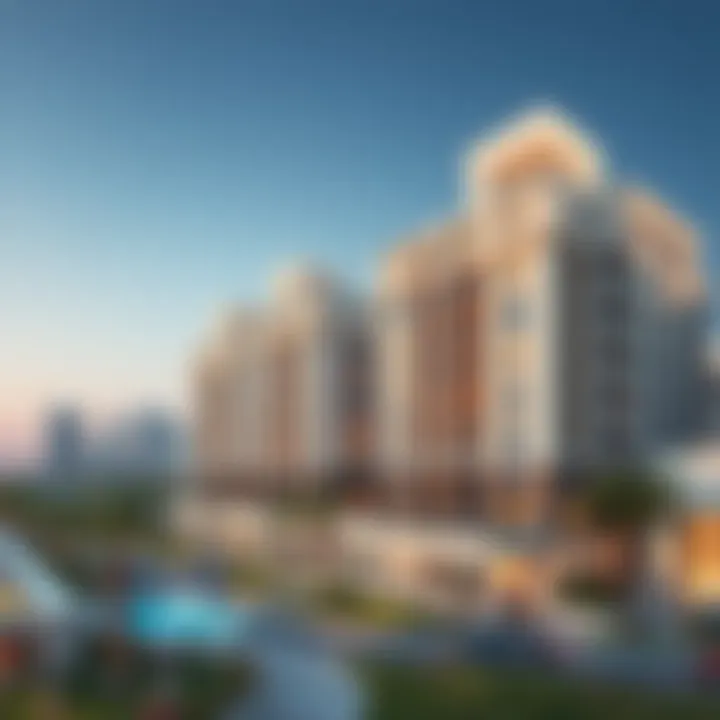 Stunning architectural view of Ras Al Khor Samari Residence