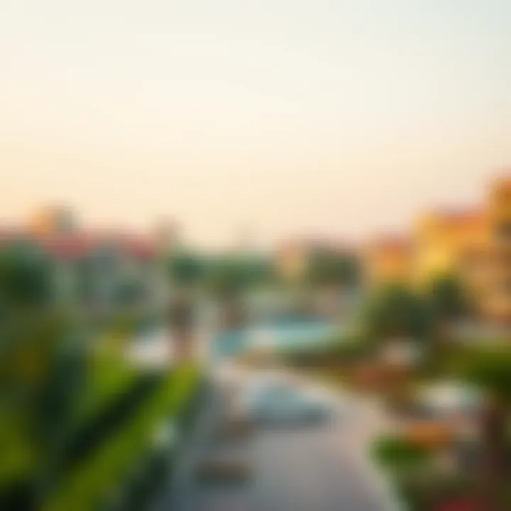 Luxurious amenities in a Dubai community park